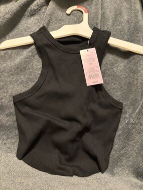 Wild fable Black Ribbed Tank Top - Women's XS